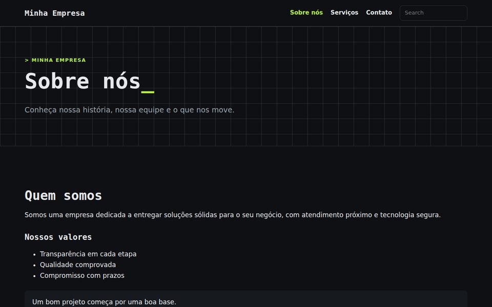 Tema Atlas do Alicerce CMS