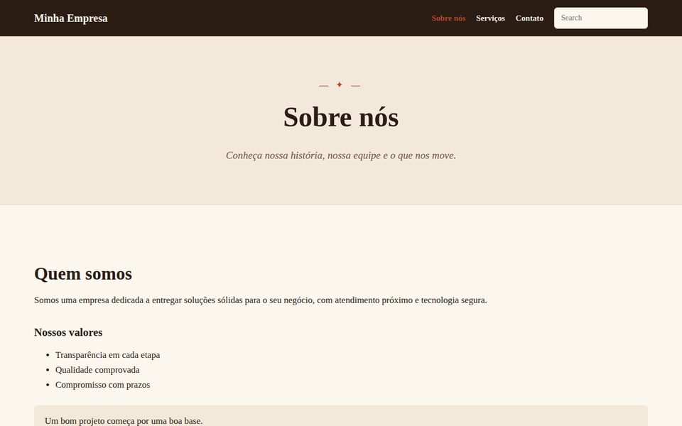 Tema Sabor do Alicerce CMS